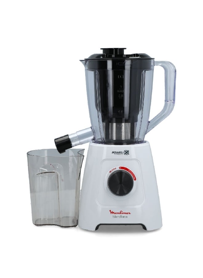 Moulinex 600W BlendForce 2-in-1 Blender Multicolour 1.25-2 L LM42Q127 2 L 600 W LM42Q127 Multicolour - Image 2