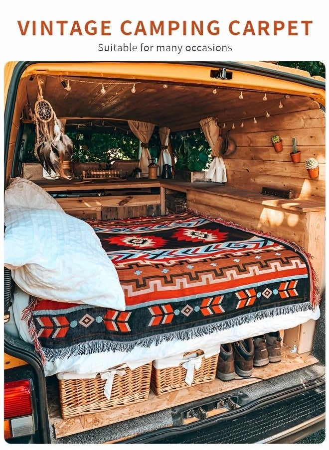 GROIC Beach Blanket ,Multi Use Outdoor Camping Mat, Picnic Blanket, Exercise Stretching Mat,Boho-Chic Windproof Blanket,Camping Supplies  - Image 4