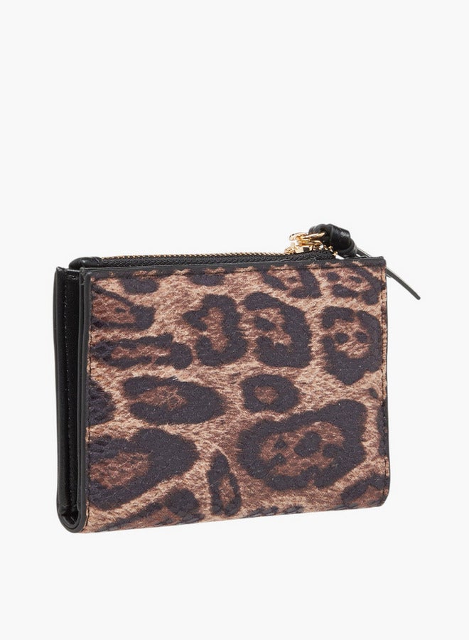 Celeste Animal Print Wallet with Zip Closure  - Image 2