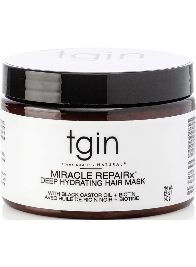 Tgin Thank God Its Natural Miracle Repairx Deep Hydrating Hair Mask 12oz/340g