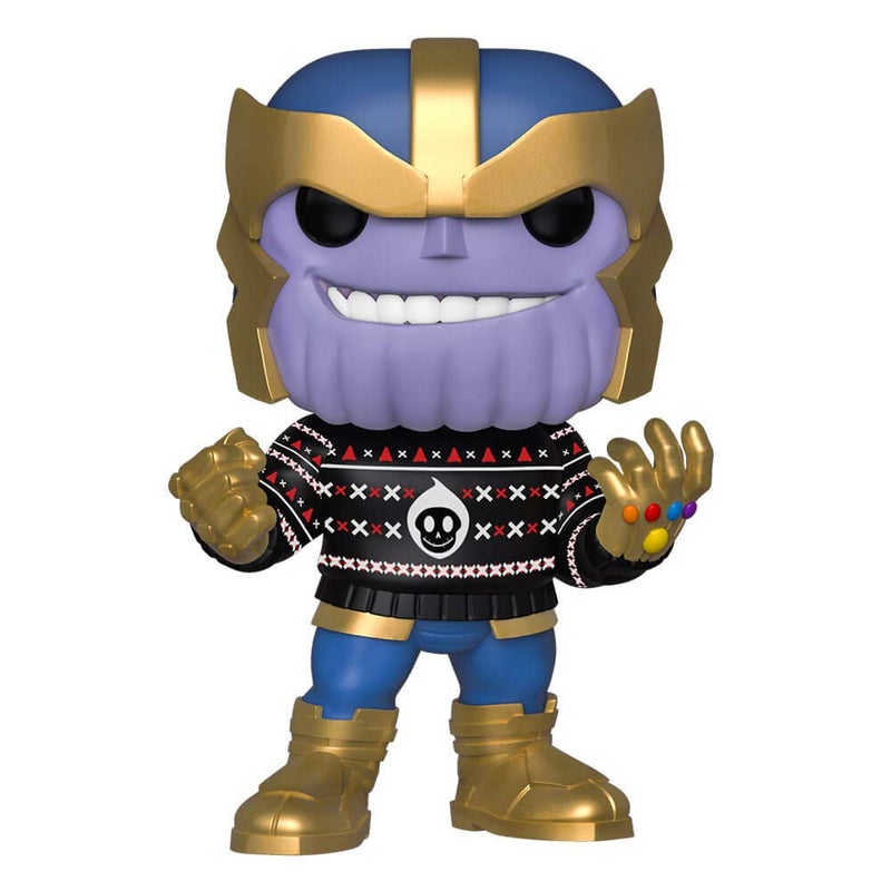 Funko Pop Marvel Holiday  Thanos in Ugly Sweater Multicolor