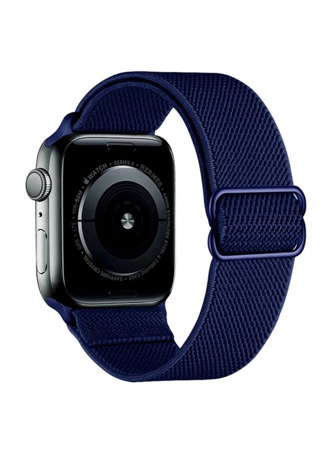 For Apple Watch Strap Iwatch8 Apple Strap Stretch Buckle Nylon Watch Strap-Color:White-Specifications:【38/40/41MM】