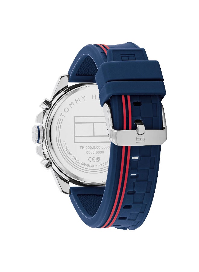 TOMMY HILFIGER Navy Silicone Multi-function Men's Watch - 1710635 - Image 4