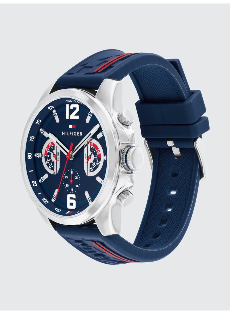 TOMMY HILFIGER Navy Silicone Multi-function Men's Watch - 1710635 - Image 3