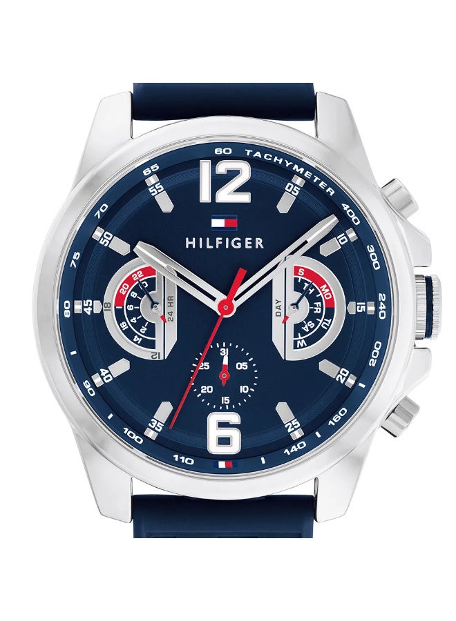 TOMMY HILFIGER Navy Silicone Multi-function Men's Watch - 1710635 - Image 2