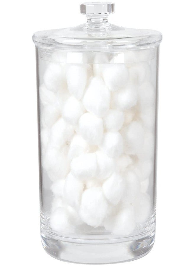 ForPro Professional Collection وعاء صيدلية أكريليك من مجموعة فور برو الاحترافية مع غطاء، سعة 60 أونصة، حاوية تخزين للحمام والمطبخ والمكتب، 7.75" × 5" - Image 3