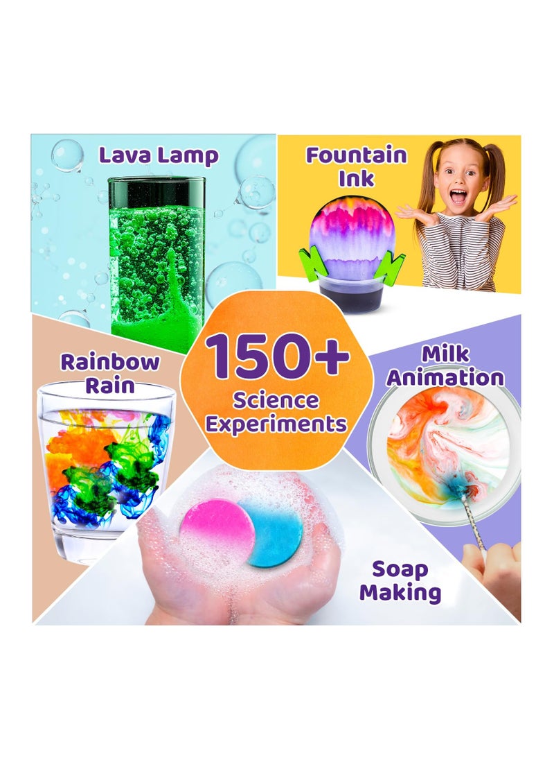 سمارتيفيتي مجموعة Mega Science Kit 150+ مجموعة تجارب علمية للأطفال من عمر 6 إلى 14 عامًا | هدايا عيد الميلاد للبنين والبنات  - Image 3