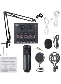 Microphone,Live Sound Card & BM800 Suspension Microphone Kit Broadcasting Recording Condenser Microphone Set Intelligent Volume Audio Mixer Sound Card for Computer PC Live Sound - pzsku/ZD65B10D7B56E5458C66CZ/45/_/1739784220/dbae4968-2544-4a00-9f14-dd20d59eed0d