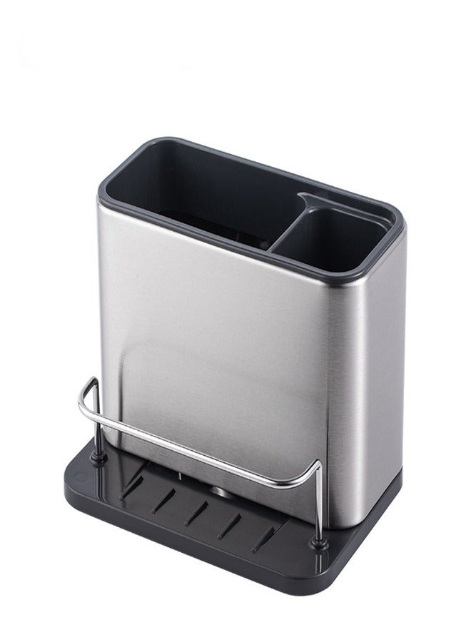 general Surface Stainless Steel Caddy Sink Area Organiser Sponge Holder - Image 1
