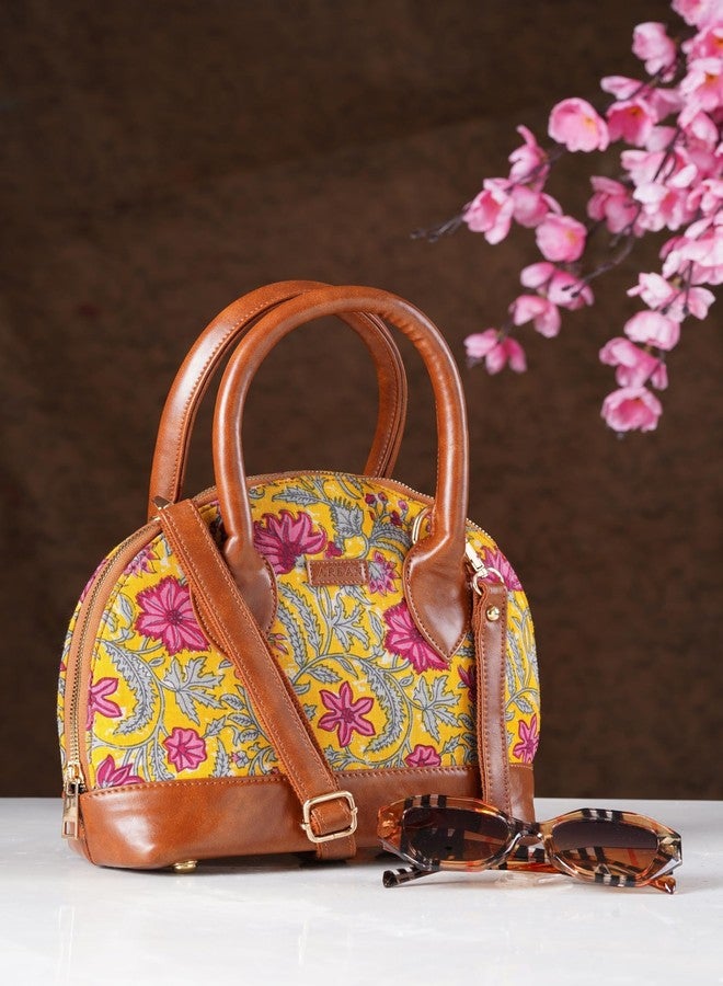 Poorak Sling Bag | Stylish Bohemian Handbag for Girls & Women | Trendy Crossbody Bag for Daily Use (Yellow) - Image 2
