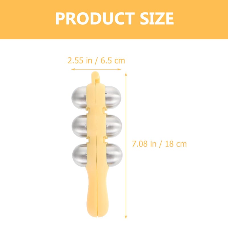 Nordic Yellow Stainless Steel Rice Ball Mold and Shaker DIY Sushi Onigiri Bento Making Kit - Image 3