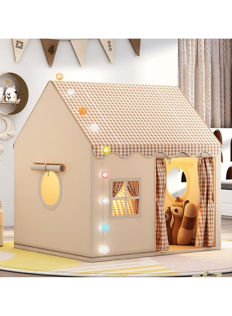 انسجام خيمة لعب للأطفال 47 بوصة × 40 بوصة × 52 بوصة مع حصيرة للأطفال الصغار، بيت لعب داخلي مع نوافذ للبنات والأولاد من سن 2 إلى 8 سنوات، خيمة منزل لعب داخلي خارجي للأطفال الصغار قابلة للغسل وقابلة للطي للأولاد والبنات، هدايا - Image 1