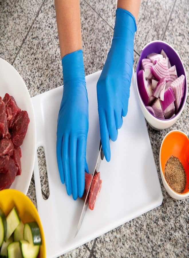 Ansell Large Blue 9 1/2'' TNT Blue 5 mil Nitrile A (92-675-L) - Image 2