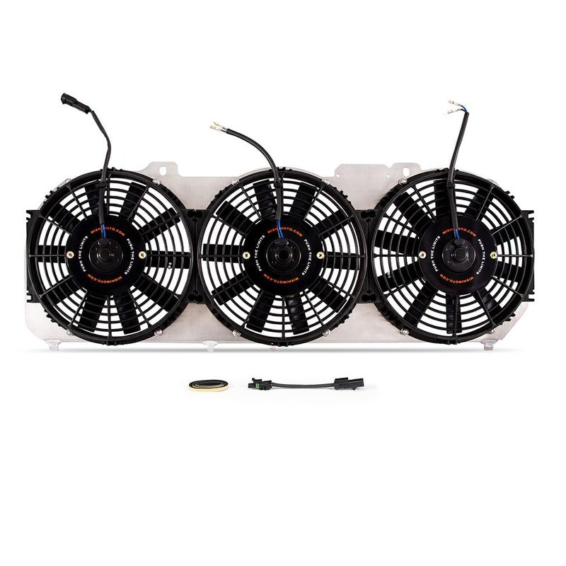 Mishimoto MMFSXJ89 Performance Aluminum Radiator Fan Shroud Compatible with Jeep Cherokee XJ 40L 19892001 Silver
