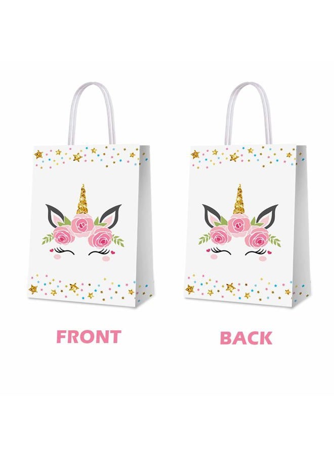 BCHOCKS Party Favour Bags for Unicorn Birthday Party Supplies, Party Gift Goody Treat Candy Bags for Unicorn Party Favours Decor Birthday Party Decor for Unicorn Party Girls Kids Birthday Decorations - 16 PCS - Image 5