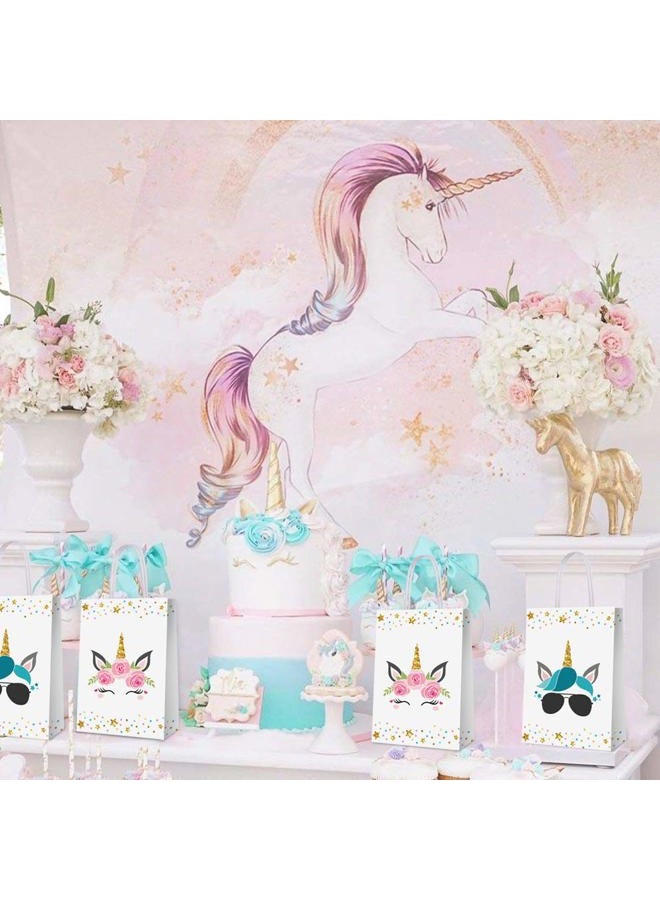 BCHOCKS Party Favour Bags for Unicorn Birthday Party Supplies, Party Gift Goody Treat Candy Bags for Unicorn Party Favours Decor Birthday Party Decor for Unicorn Party Girls Kids Birthday Decorations - 16 PCS - Image 4
