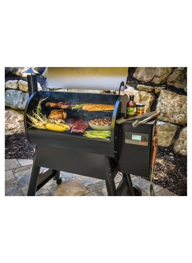 TRAEGER - Pro 780 Electric Wood Pellet Grill and Smoker, Black, 780 Square Inches Cook Area, 500 Degree Max Temperature, Meat Probe, 6 in 1 BBQ Grill with WiFi and app connectivity, Black - Image 1
