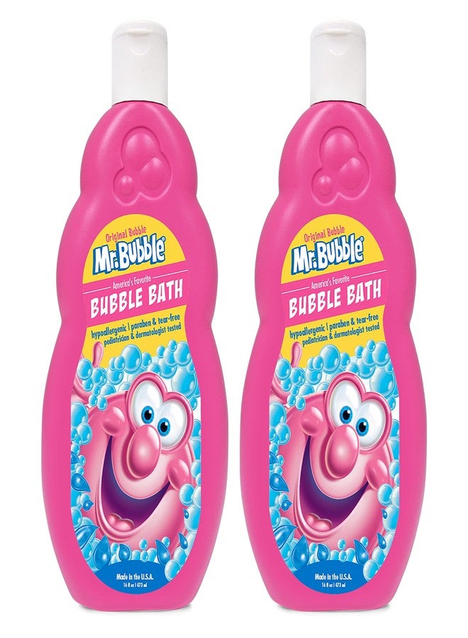 Mr. Bubble Original Bubble Bath - Great for Your Baby, Kids, and Adults - Hypoallergenic, Tear Free Bubble Bath Solution (2 Bottles, 16 fl oz Each) - Image 1
