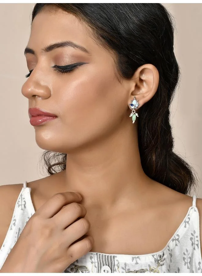 VOYLLA Bagh E Fiza Tiny Drop Earrings