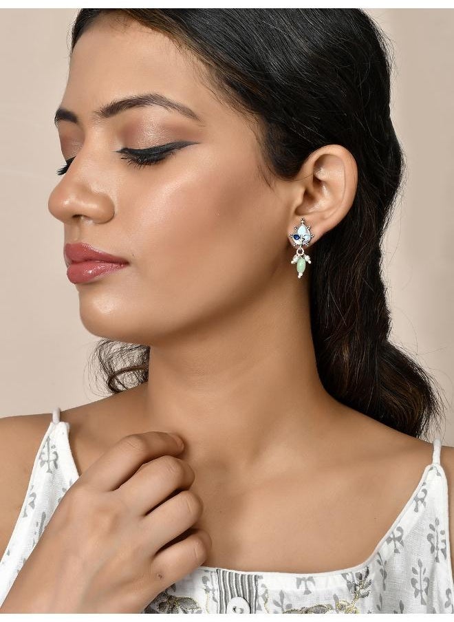 VOYLLA Bagh E Fiza Tiny Drop Earrings  - Image 5
