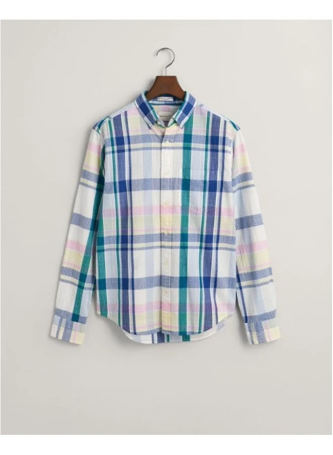 GANT Gant Regular Fit Seersucker Madras Shirt