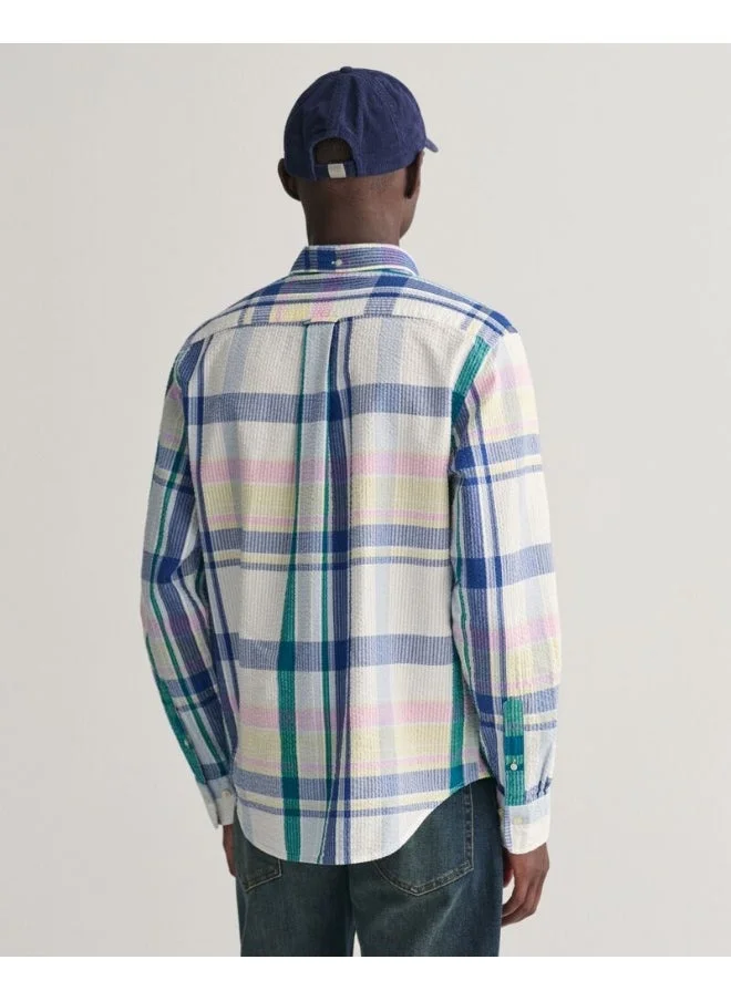 غانت Gant Regular Fit Seersucker Madras Shirt