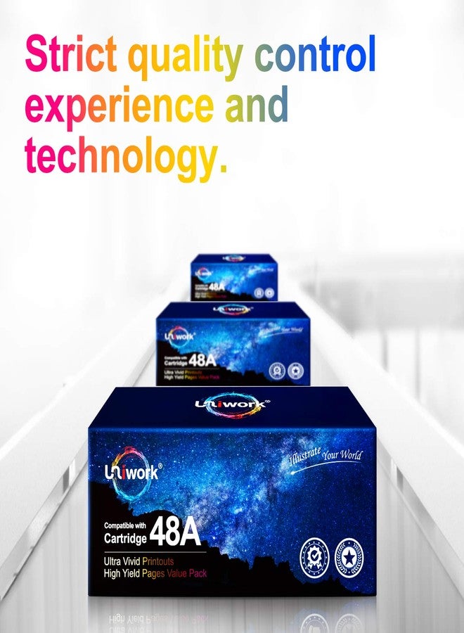 Uniwork 48A Toner Cartridge Replacement for HP 48A Toner Cartridge Black CF248A Compatible for Laserjet Pro M15w M29w M30w M31w MFP M28w M16w Printer (Black, 2 Pack) - Image 5