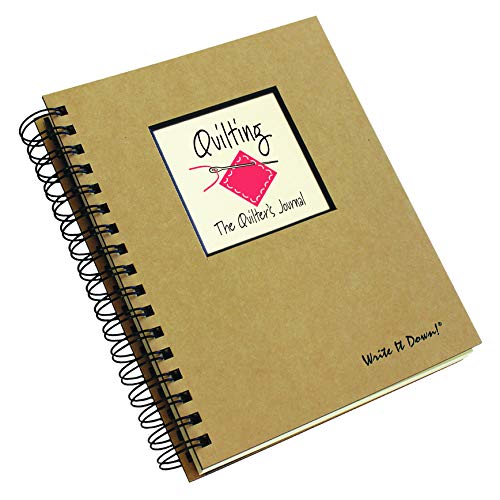 Write it Down series by Journals Unlimited, Guided Journal, Quilting, The Quilters Journal, Full-size 7.5"x 9", Kraft Hard Cover, Made in USA - Image 3
