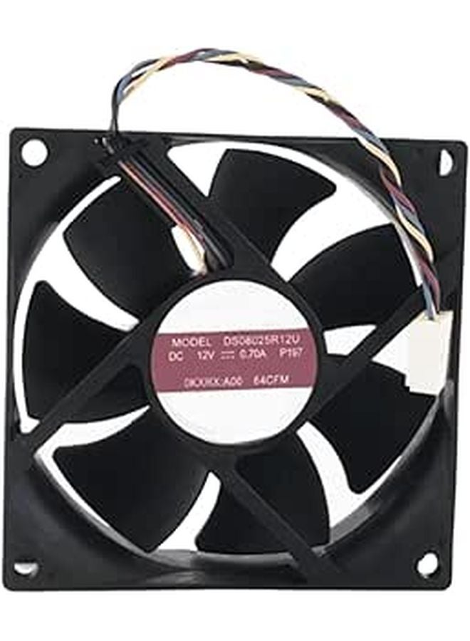 80mm 80x80x25mm 12V 0 70A PWM Cooling Fan Speed Control 8025 2 Wire PC Case Fan - Image 1