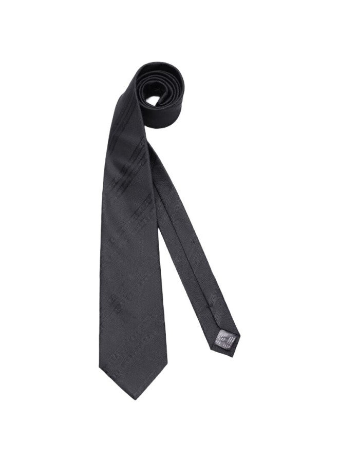 Northrop Martin High-End Silk Tie Men'S Business Suit Formal Wear Handmade Black Striped Groom Wedding Gift Box Fd1024 - Image 1