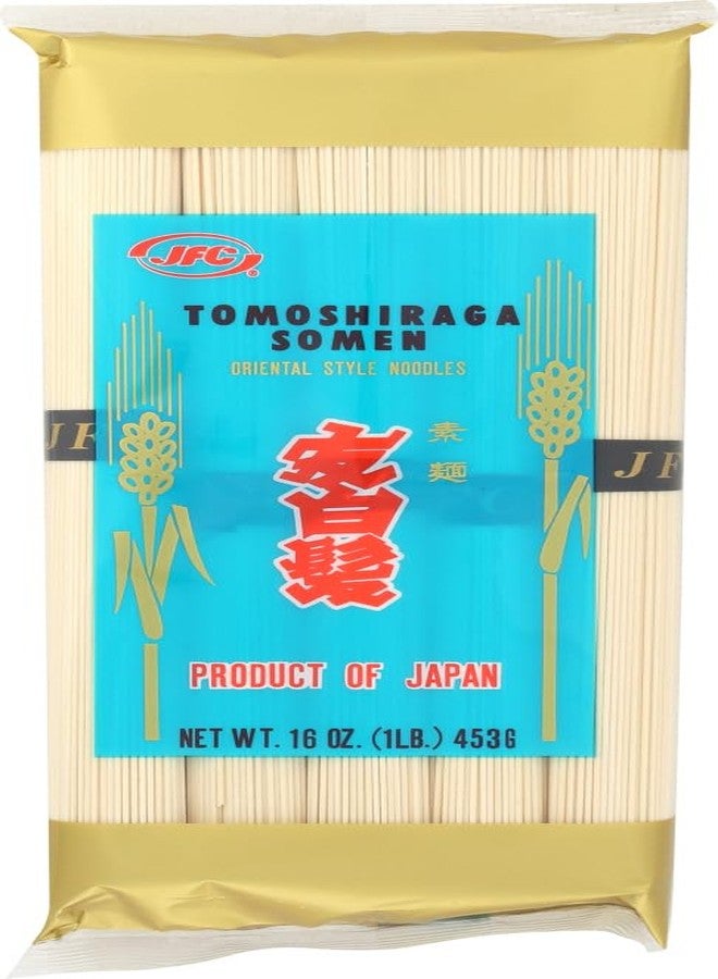 JFC International Tomoshiraga Somen Noodles, 16-Ounce Bags (Pack of 8) - Image 1
