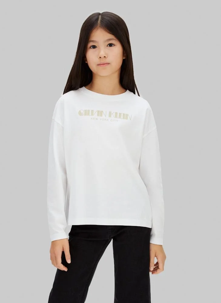 Calvin Klein Jeans Youth Graphic Crew Neck T-Shirt
