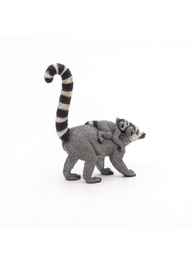 Papo Papo - Lemur and Baby - Realistic Figurine - for Ages 3+ - Wild Animal Kingdom Collection - Hand Painted - Highly Detailed - Durable and Educational - Gift Idea - Collectable - Lemur and Baby - Image 4