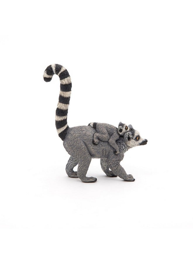 Papo Papo - Lemur and Baby - Realistic Figurine - for Ages 3+ - Wild Animal Kingdom Collection - Hand Painted - Highly Detailed - Durable and Educational - Gift Idea - Collectable - Lemur and Baby - Image 3