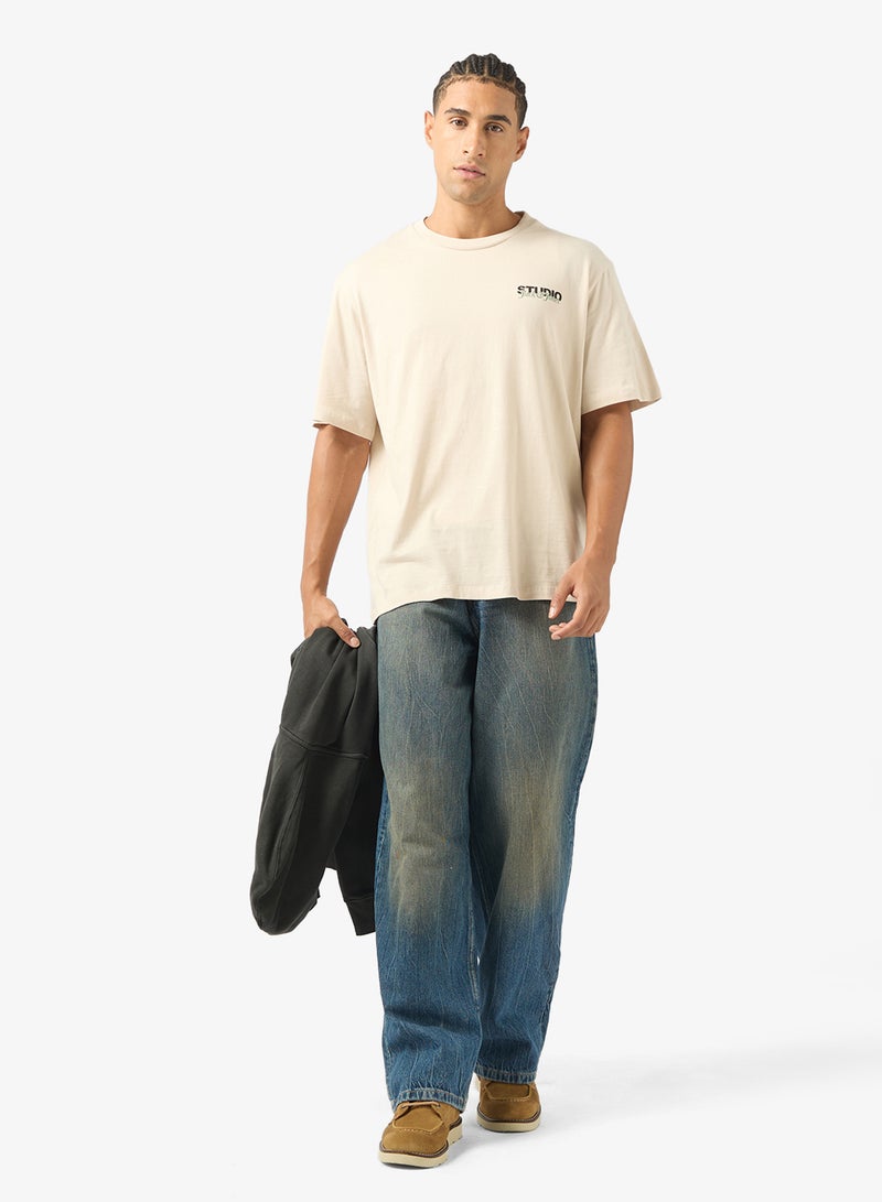 JACK & JONES Text Print Regular Fit T-Shirt - Image 4