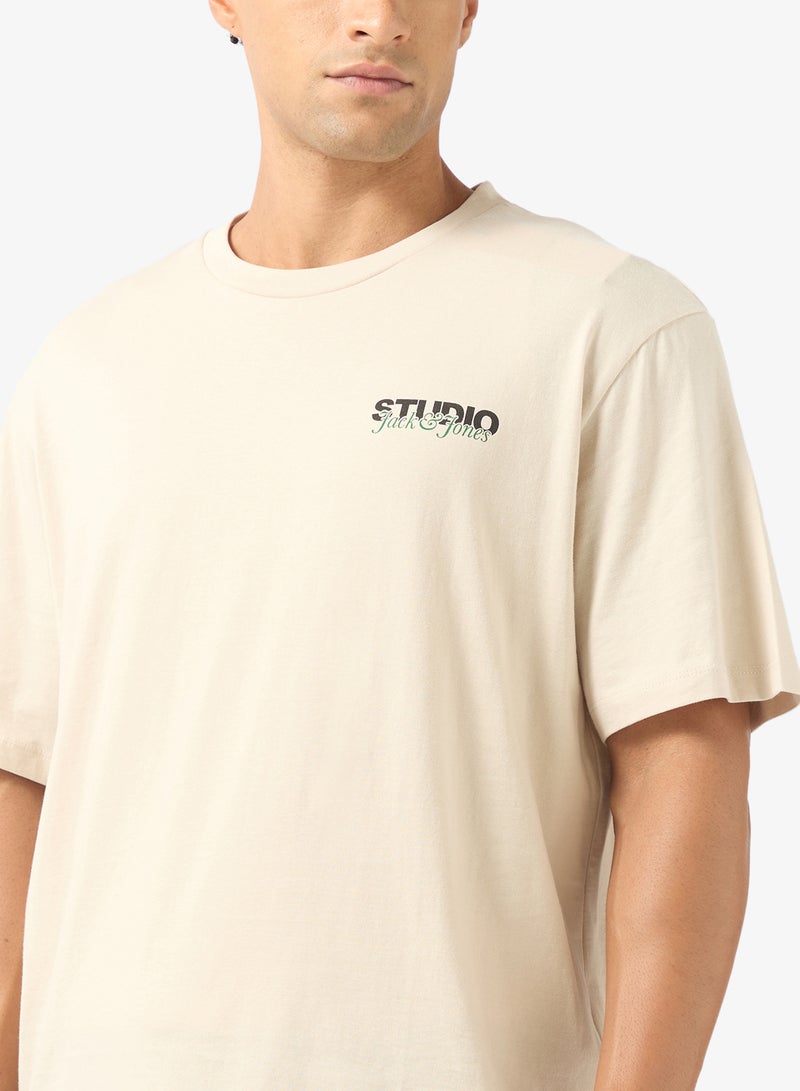 JACK & JONES Text Print Regular Fit T-Shirt - Image 3