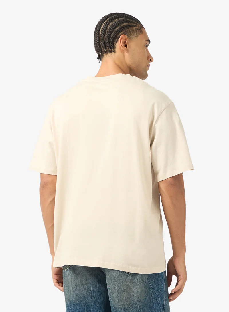 JACK & JONES Text Print Regular Fit T-Shirt