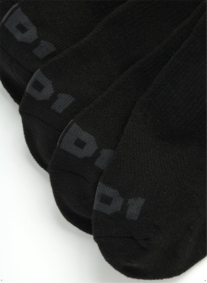 AND1 Men's Crew Socks - 12 Pack Performance Cushion Comfort Crew Socks - Breathable Athletic Socks for Men (6-12.5), Size 6-12.5, Black - Image 4