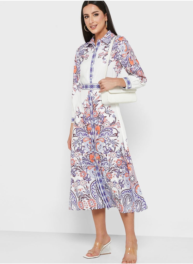 Khizana - Printed Dress - Image 1
