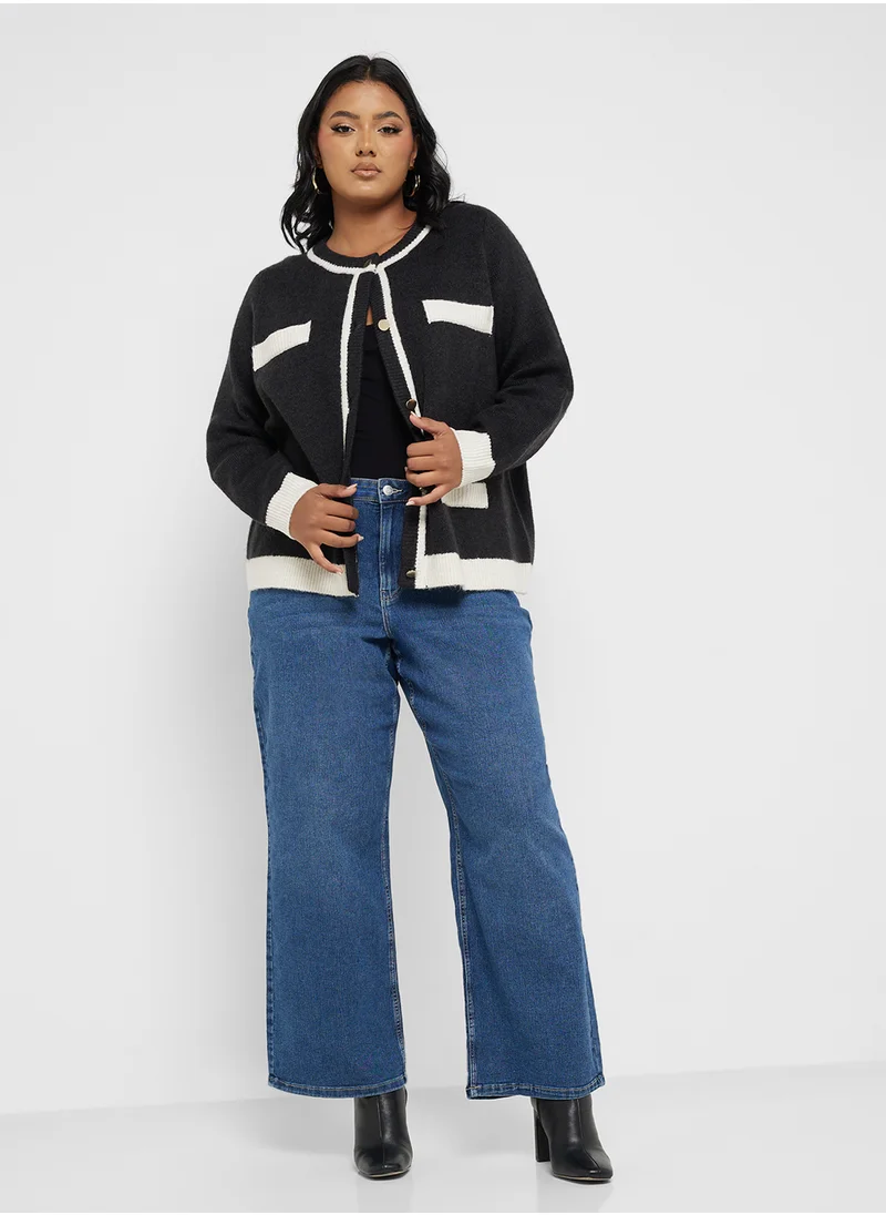 فيرو مودا كيرف High Waist Pocket Jeans