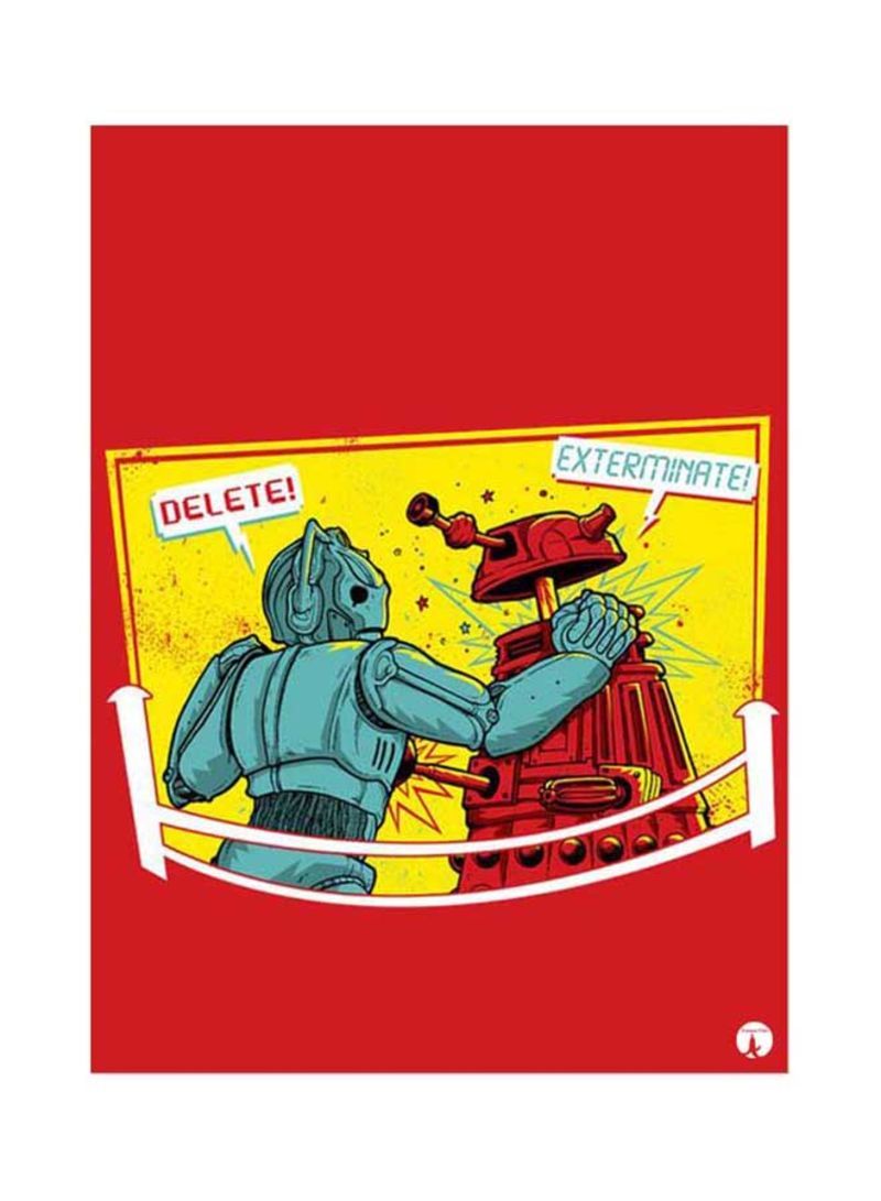 RKN Doctor Who And Star Wars Mouse Pad Red