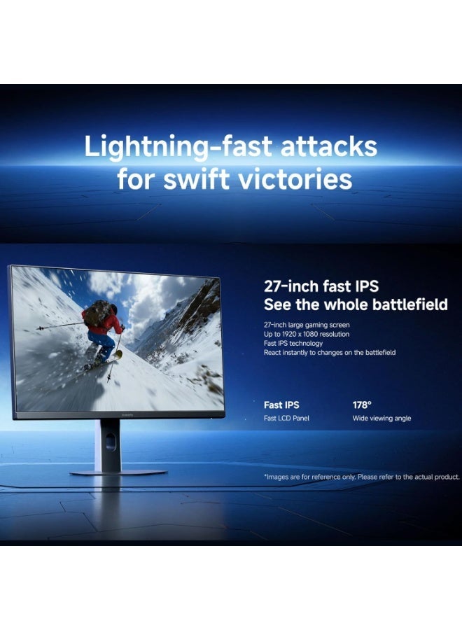 Xiaomi Gaming Monitor G27i 2026, 27 Inches, 1920x1080, IPS, 200Hz, 1ms GTG, FHD, 16:9, 1000:1, 36W-ELA6374UK | P27FDA-RGGL black - Image 2