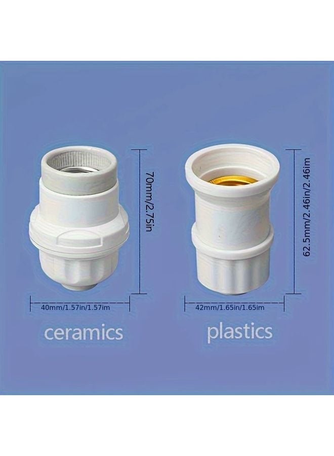 3 Pack Ceramic E27 Lamp Holder High Temperature Resistant 500C Easy Installation - Image 3