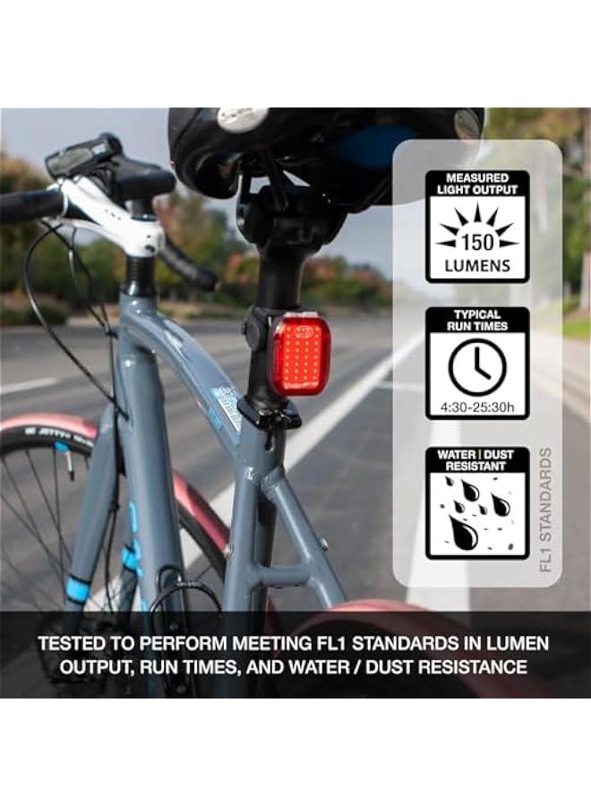 Arabest Vmax+ 150 Lumens USB Rechargeable Bike Tail Light Powerful Daylight Visible Bicycle LED Rear Light Easy to Install Road Mountain City Commuting Adventure Cycling Safety Flash - Image 2