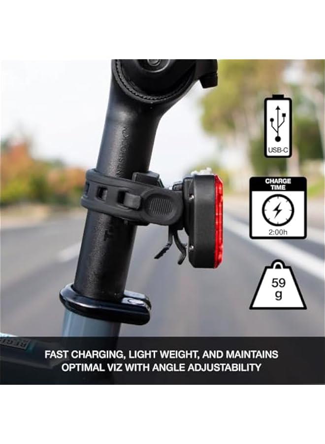 Arabest Vmax+ 150 Lumens USB Rechargeable Bike Tail Light Powerful Daylight Visible Bicycle LED Rear Light Easy to Install Road Mountain City Commuting Adventure Cycling Safety Flash - Image 3