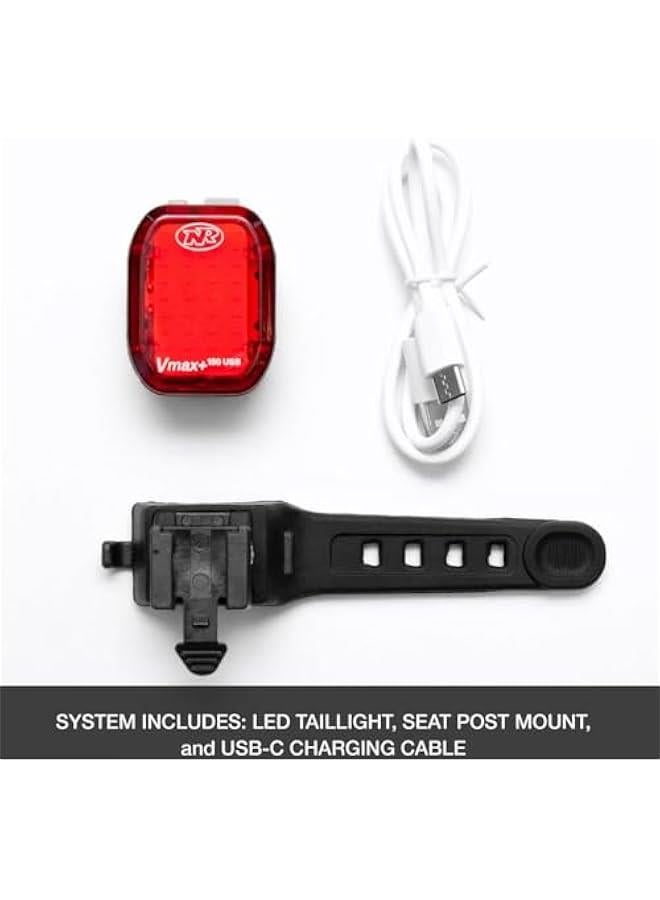 Arabest Vmax+ 150 Lumens USB Rechargeable Bike Tail Light Powerful Daylight Visible Bicycle LED Rear Light Easy to Install Road Mountain City Commuting Adventure Cycling Safety Flash - Image 5