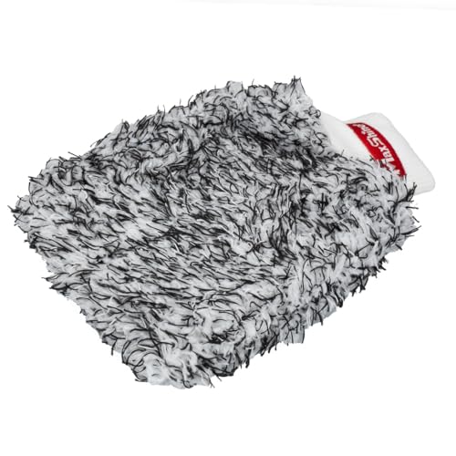 Maxshine Universal Black & White Microfiber Wash Mitt – Premium Scratch-Free, Lint-Free Mitt for Washing Cars, Trucks & Motorcycles – Reusable Auto Detailing Accessory - Image 3