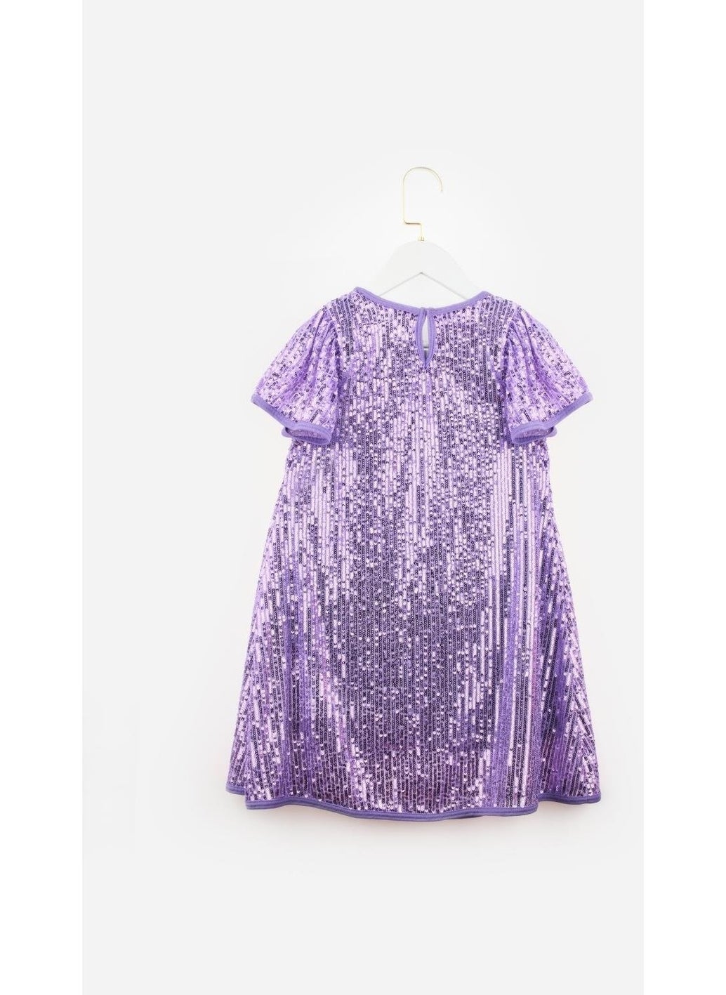 Le mabelle Lilac Sequined Girl Dress-Siri  - Image 4