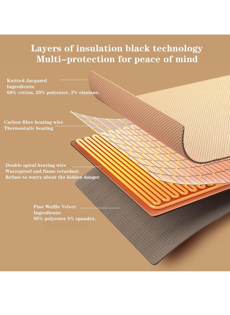 general Portable electric blanket, 3-speed temperature control, USB powered, washable, 150 x 80 cm, suitable for warming shoulders, waist and whole body (excluding power banks) - Image 4