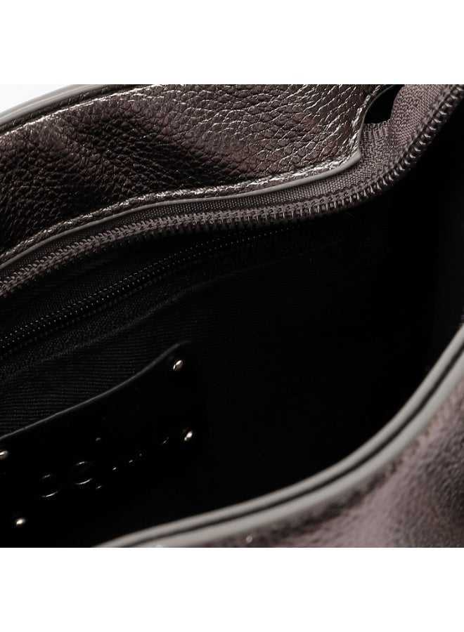 DejaVu Silver Mini Tote And Cross Bag - Image 3